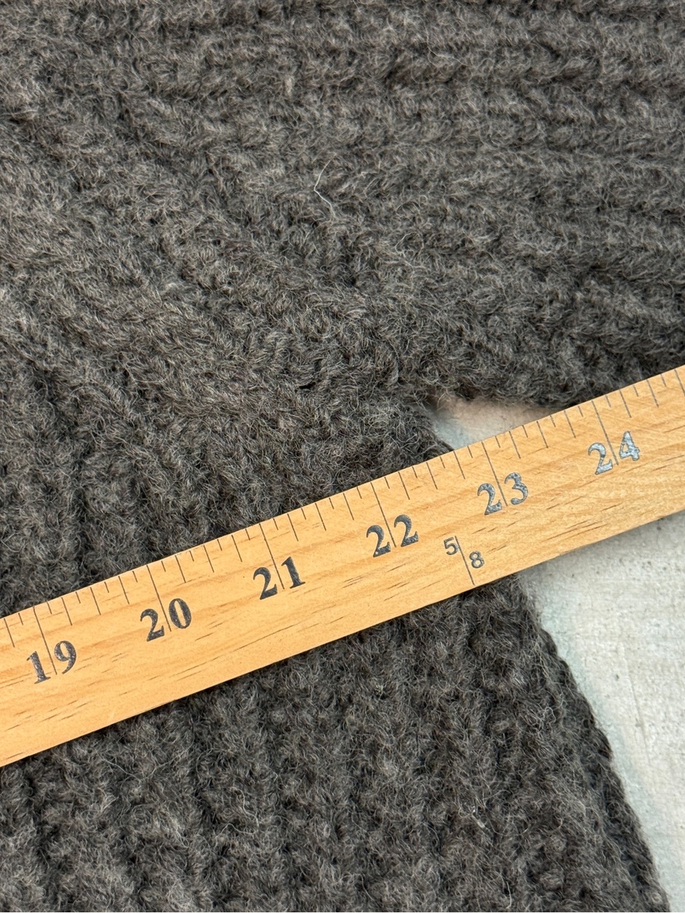Simple Project Ribbed Knit Cardigan, Charcoal Grey - Picture 7 of 7